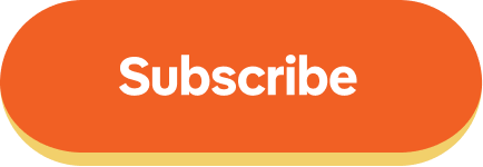 Orange Subscribe button with rounded edges and yellow shadow.